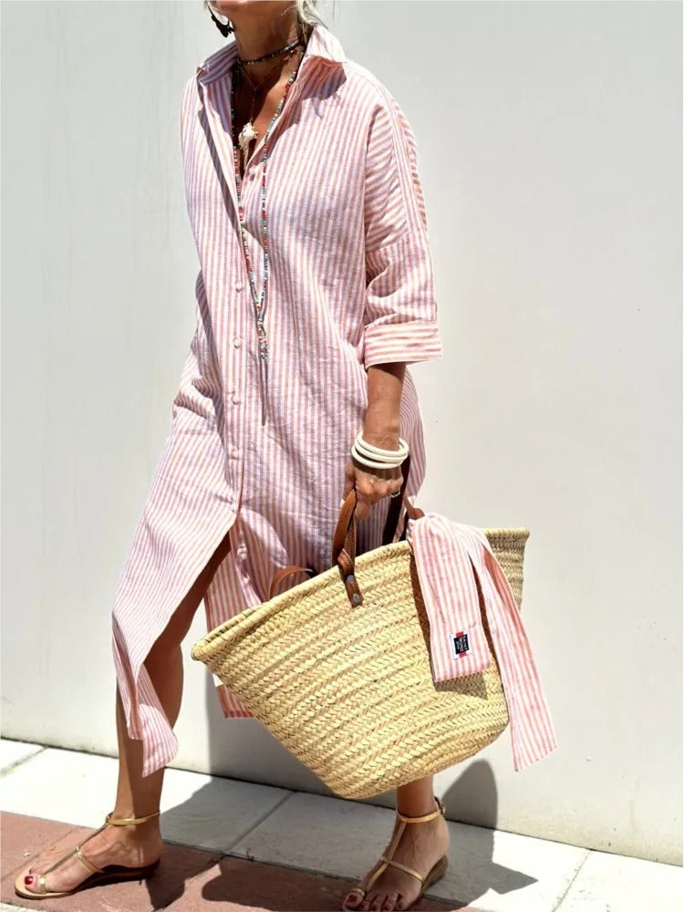 GÉRALDINE | Lightweight Striped Summer Dress