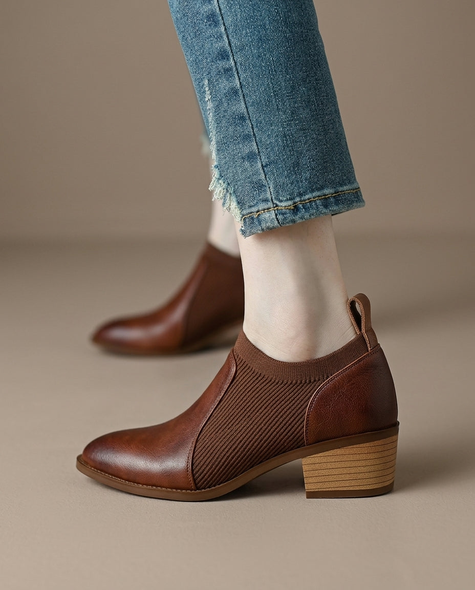 Chloe Leather Booties