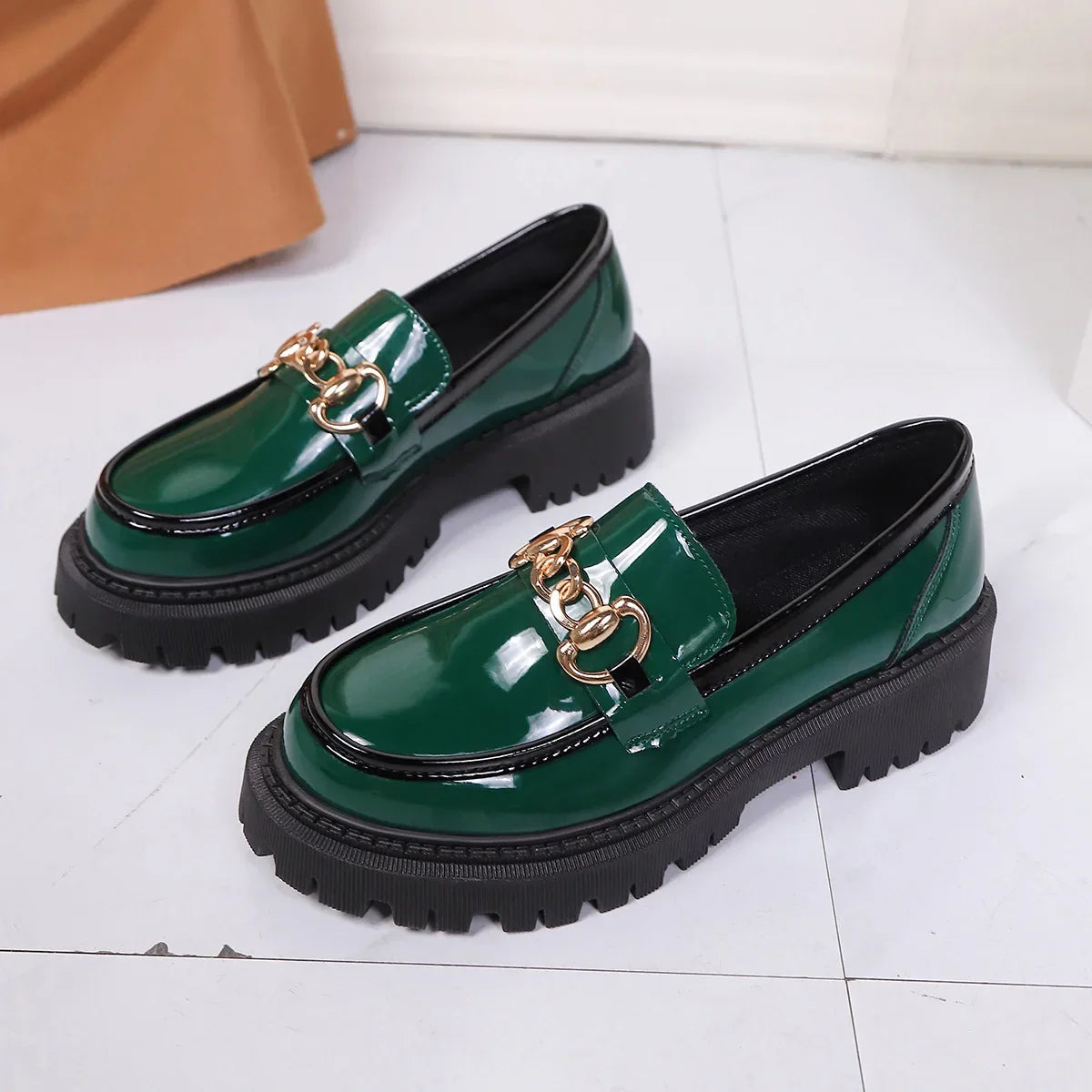 Bristol Leather Lug Sole Loafer