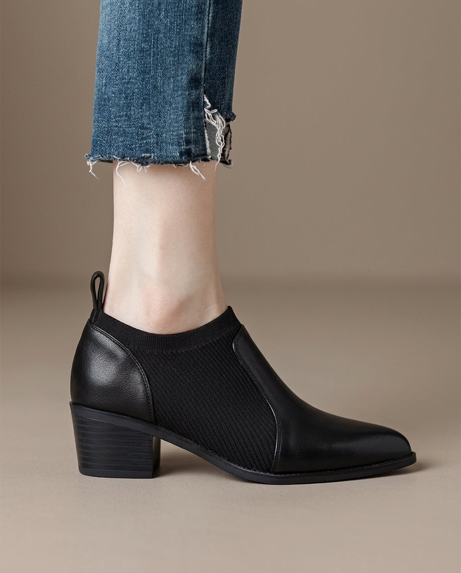 Chloe Leather Booties