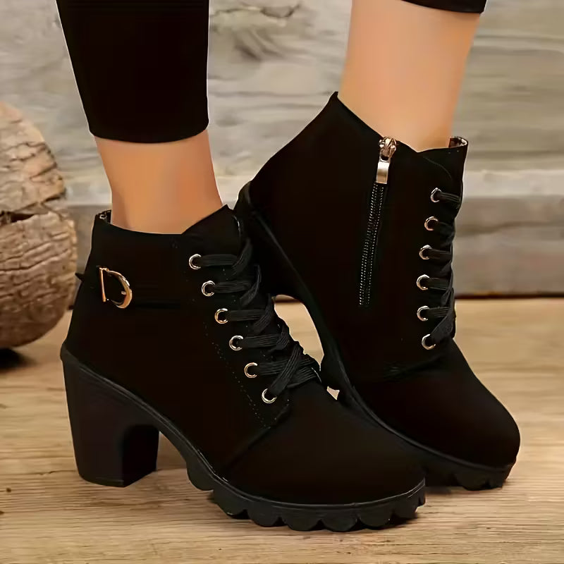 Katni | Warm Slip-Resistant Ankle Boots for Daily Wear