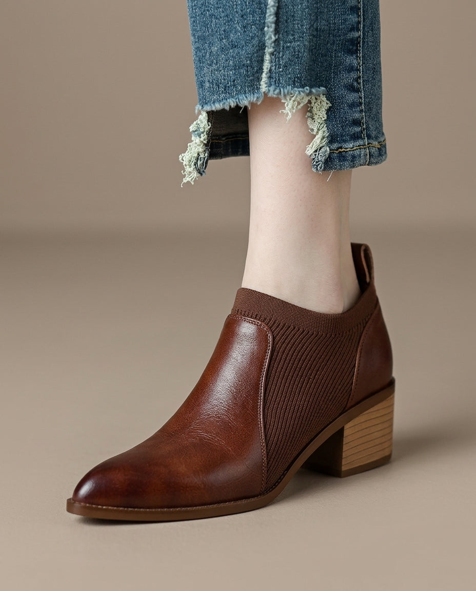 Chloe Leather Booties