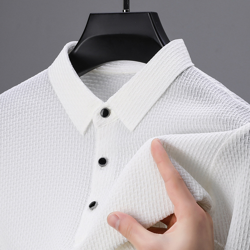 Andrew | Textured Elegance Polo Shirt