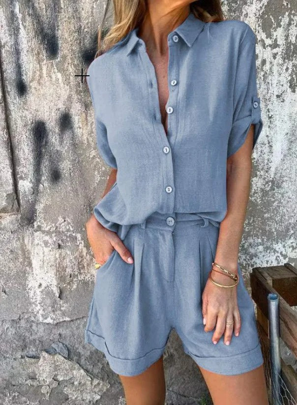 Sienna – Relaxed Button-Up Set