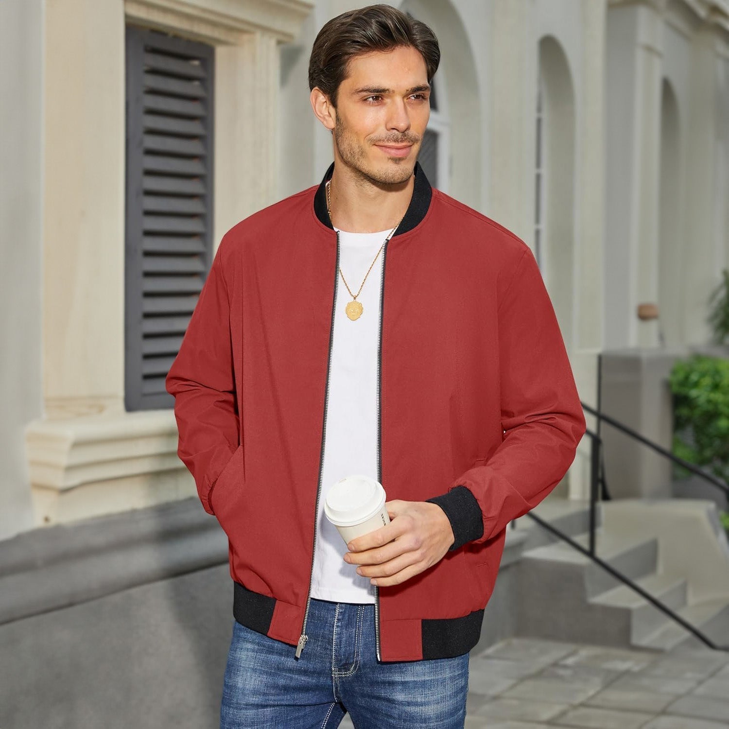 Landon | Lightweight Bomber Jacket for Comfortable Daily Wear