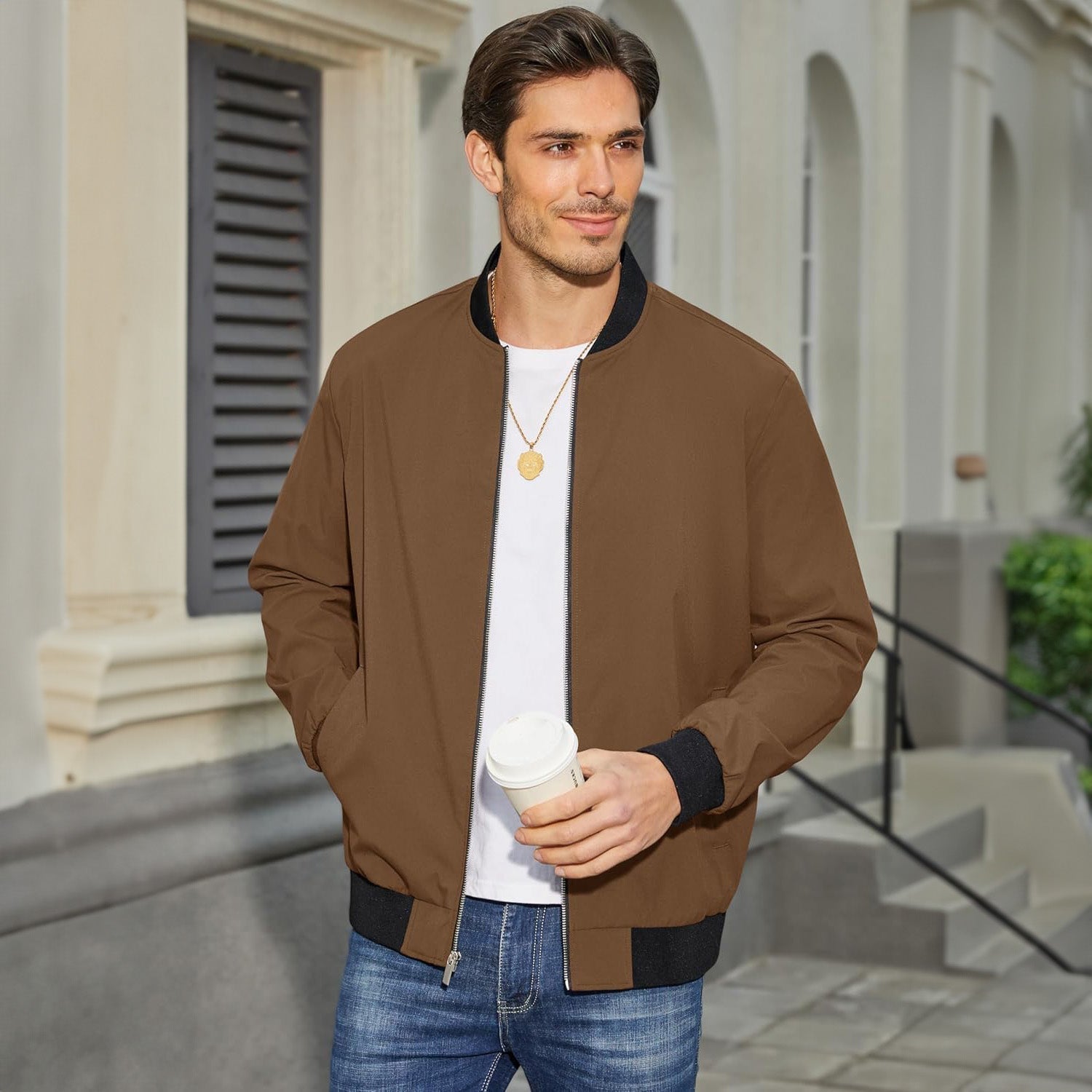 Landon | Lightweight Bomber Jacket for Comfortable Daily Wear