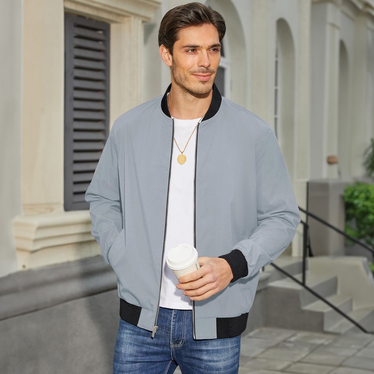 Landon | Lightweight Bomber Jacket for Comfortable Daily Wear