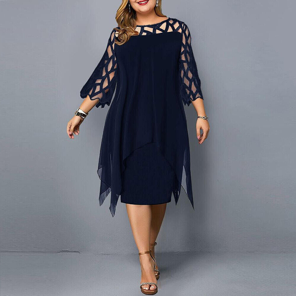 Sophia – Elegant Layered Midi Dress