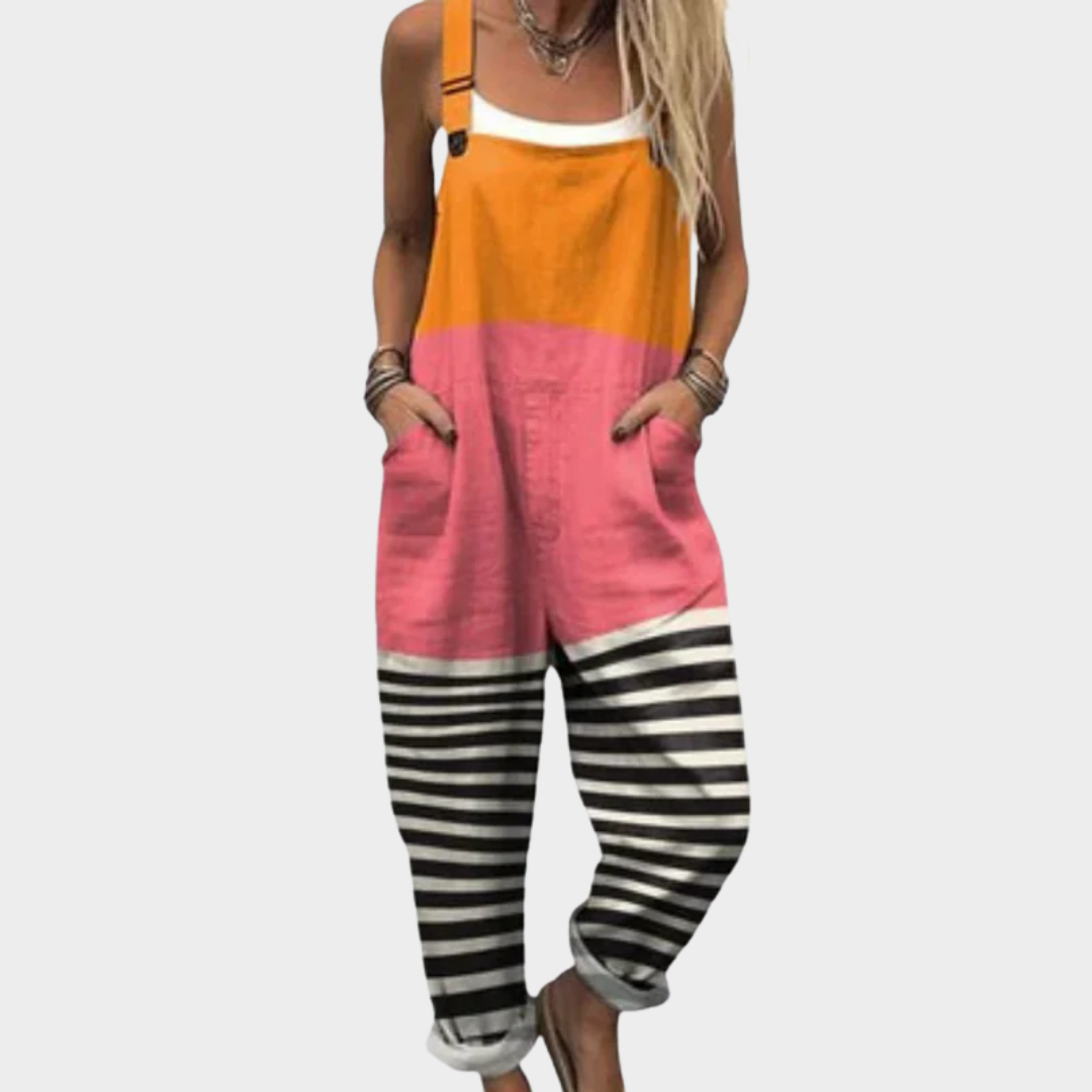 Lena | Relaxed Everyday Printed Overalls