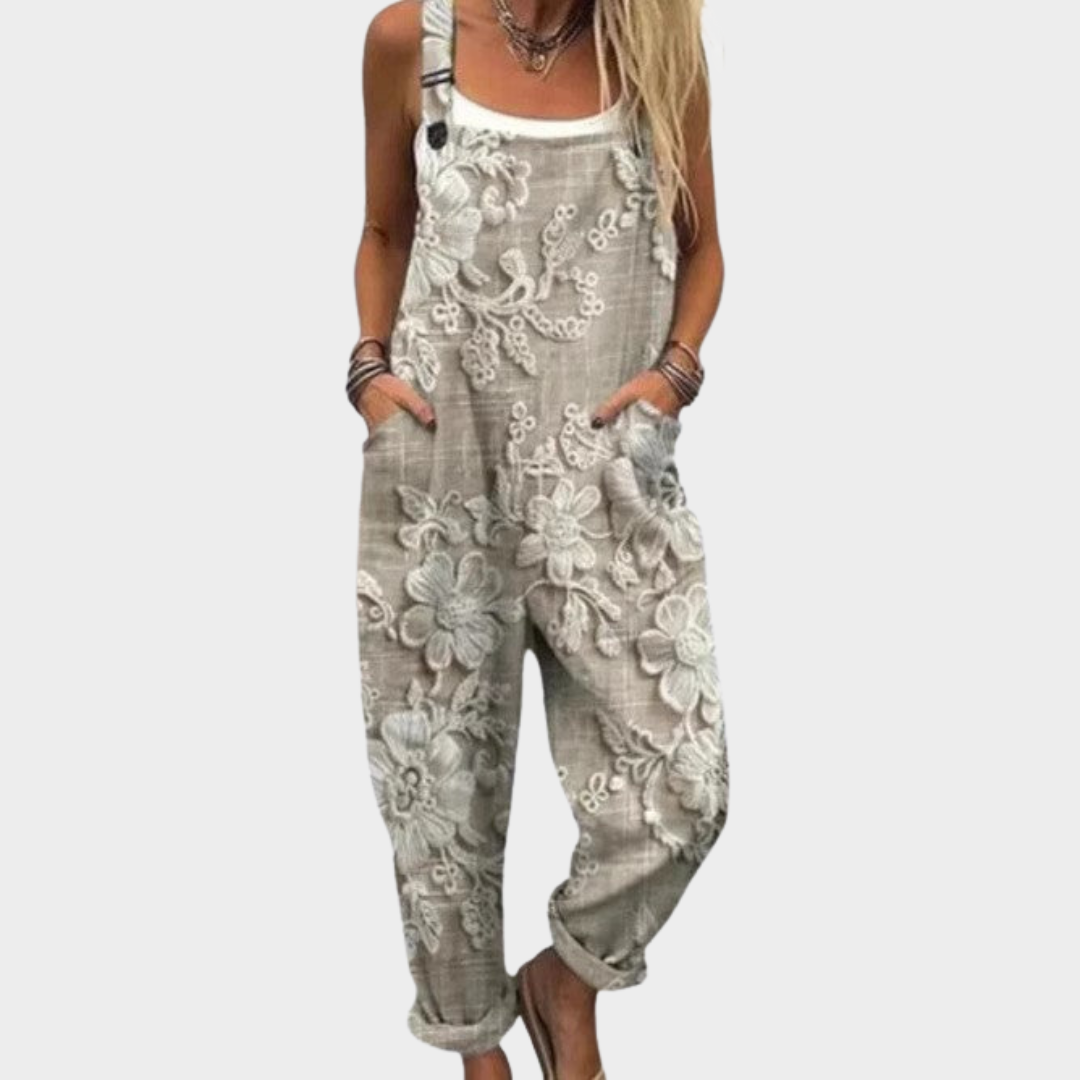 Lena | Relaxed Everyday Printed Overalls