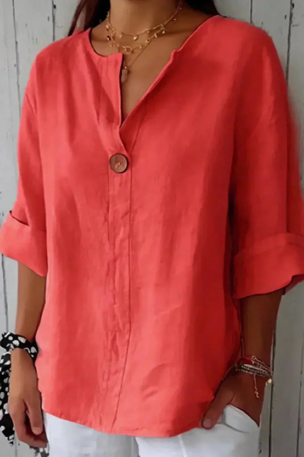 Zamma| Lightweight Linen Top for Everyday Comfort