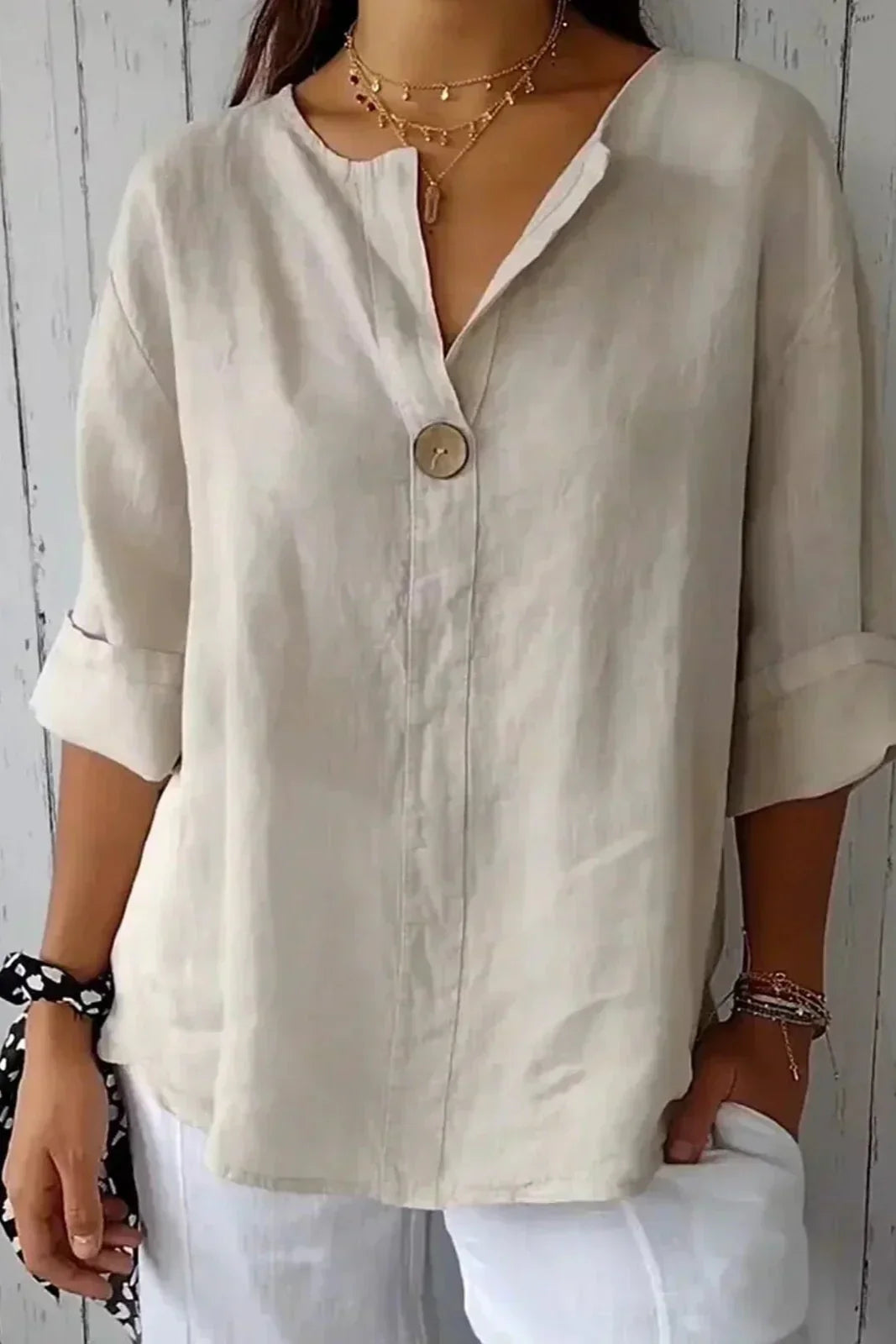 Zamma| Lightweight Linen Top for Everyday Comfort