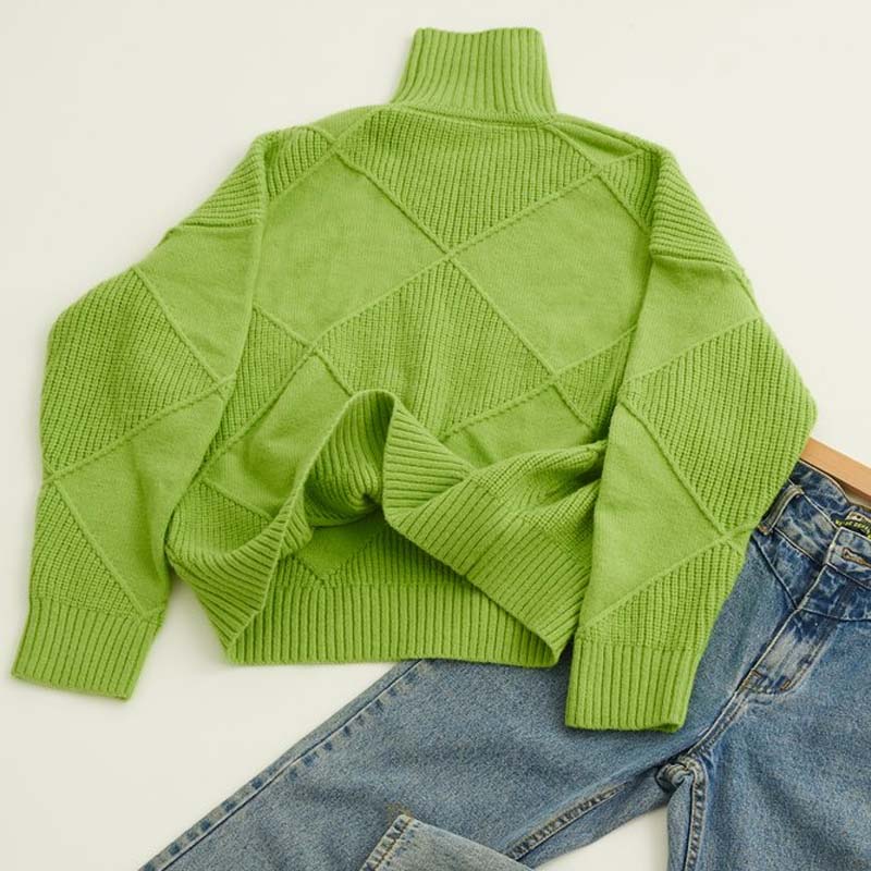 Talbot | Textured Turtleneck Knit Sweater