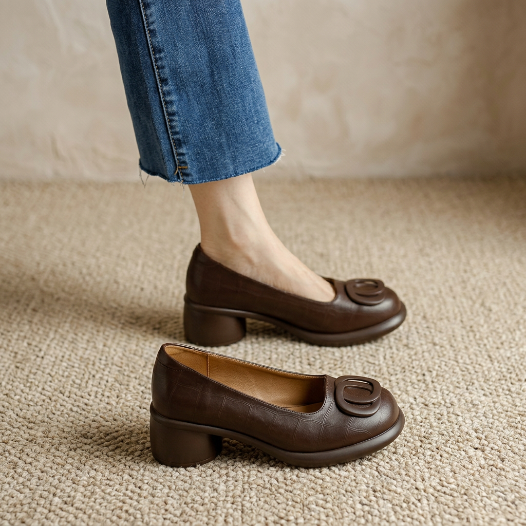 Mary | Elegant leather Flats for Women