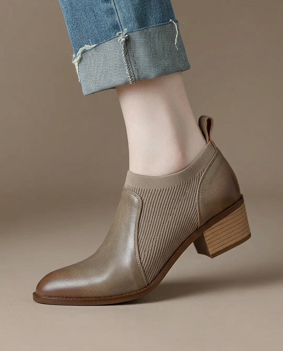 Chloe Leather Booties