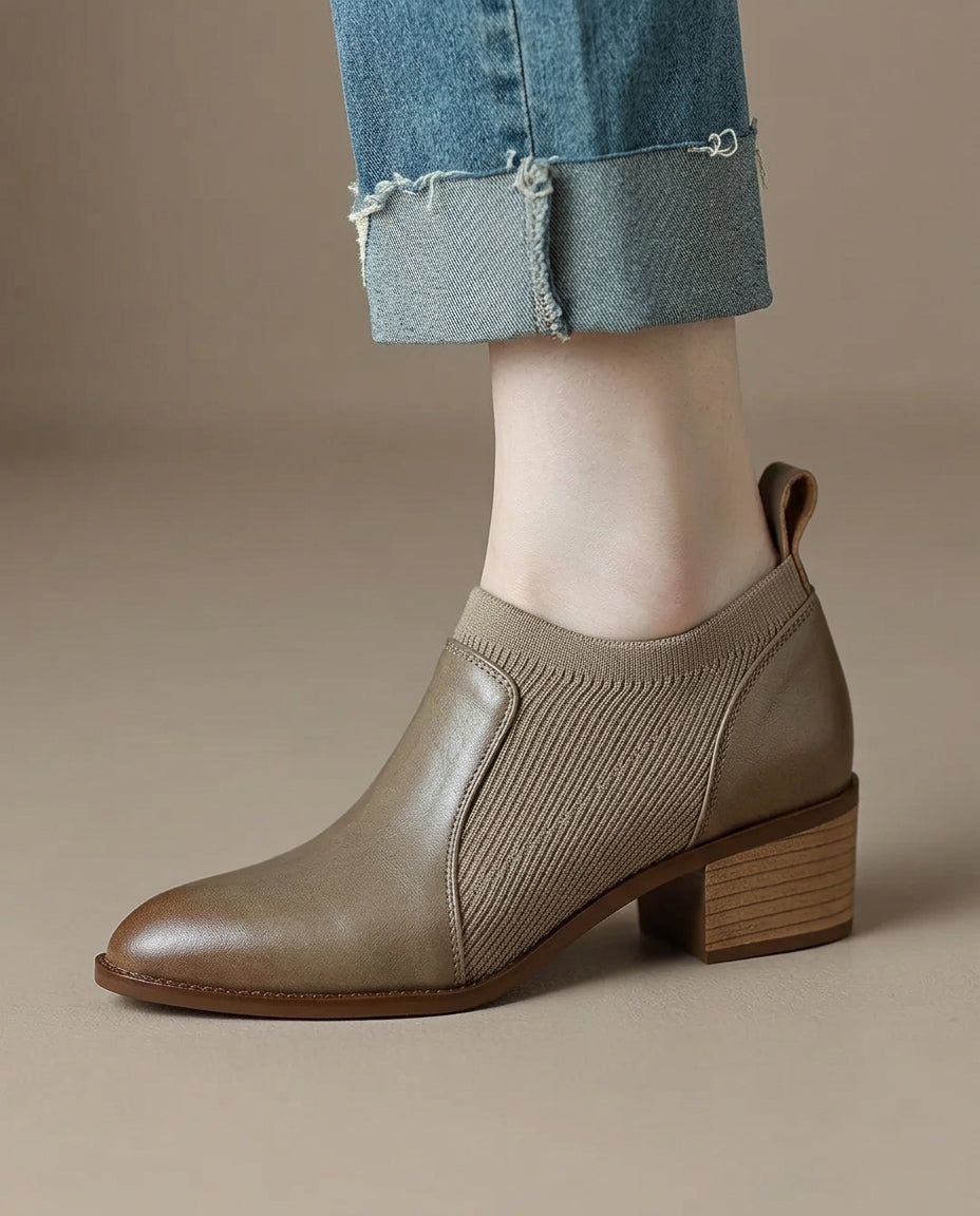 Chloe Leather Booties