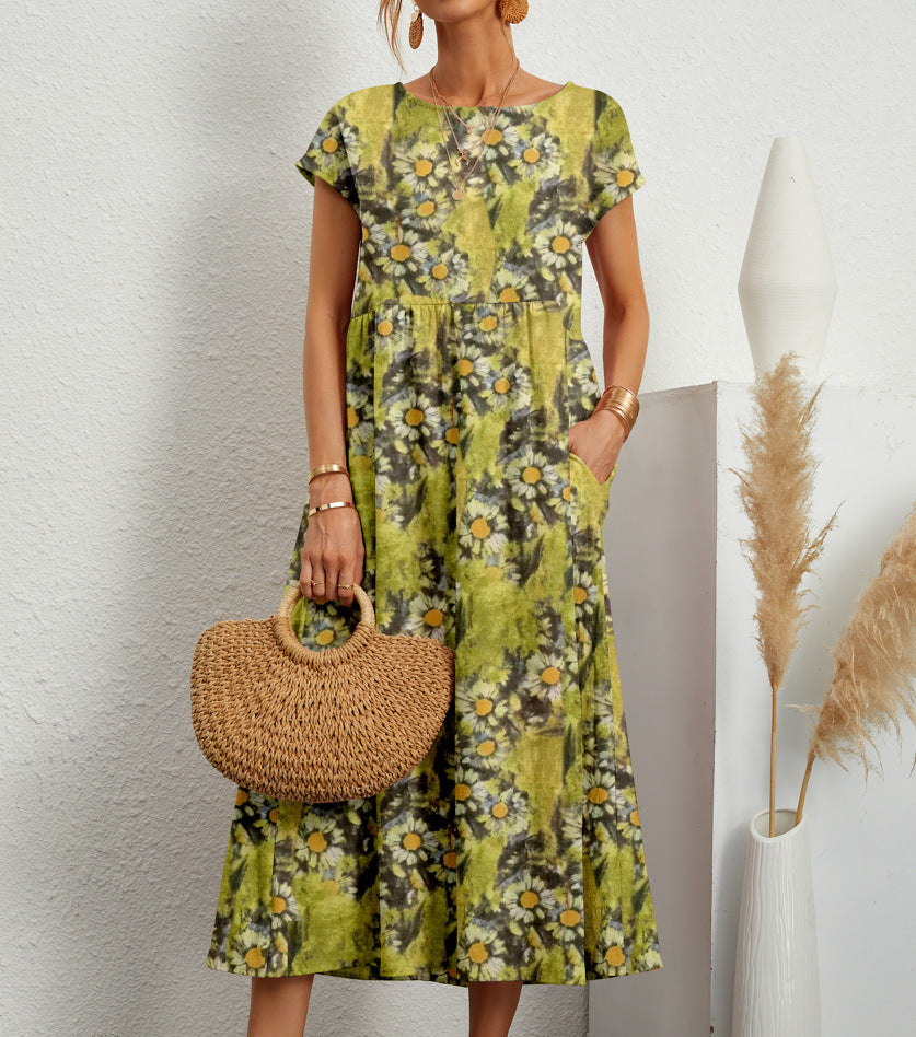Harper – Relaxed Floral Midi Dress