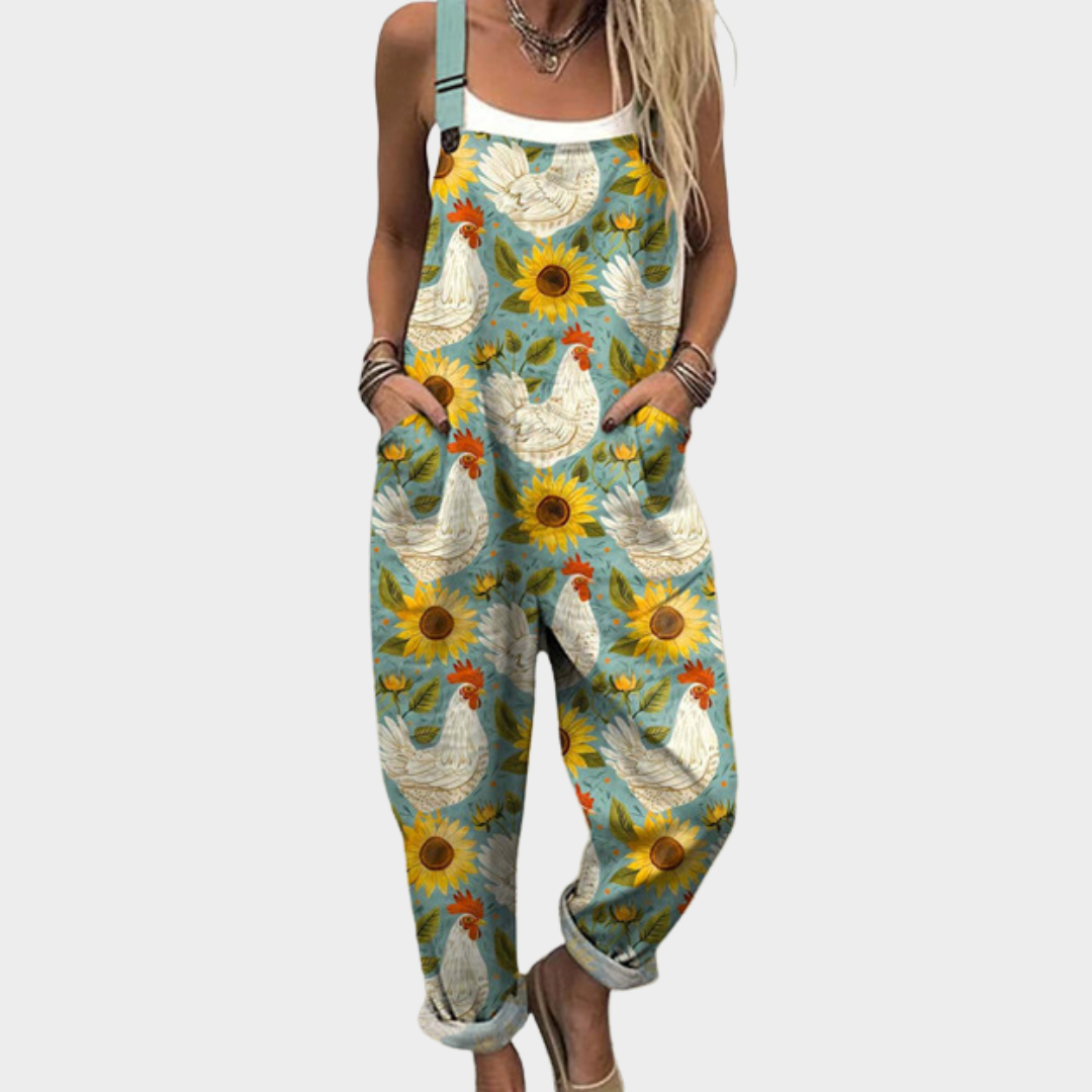 Lena | Relaxed Everyday Printed Overalls