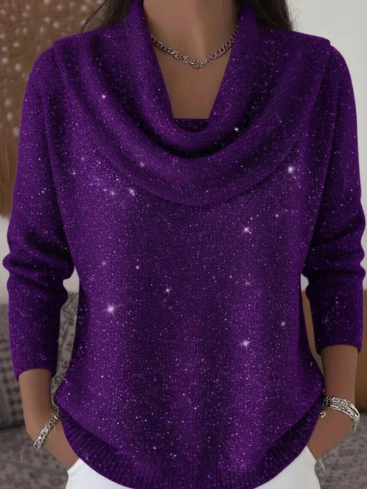 Marjorie | Soft Glow Cowl-Neck Sweater