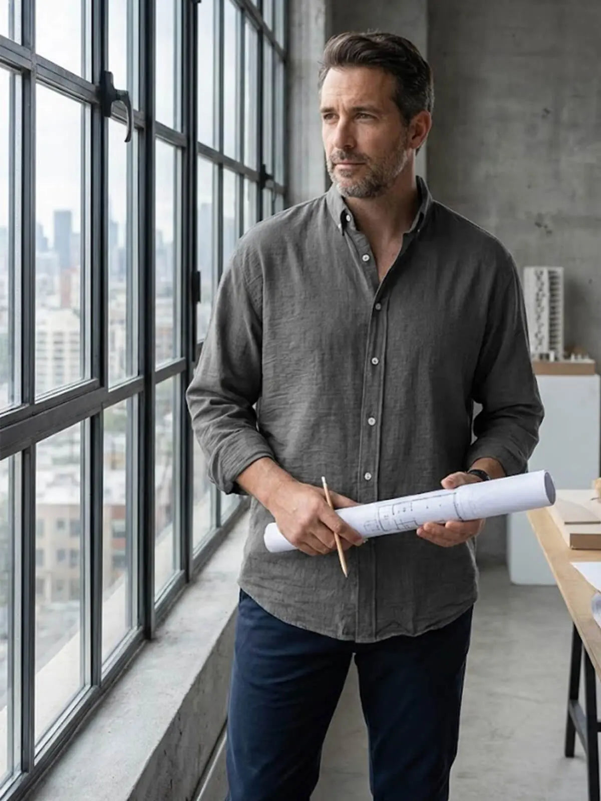 Ethan | Classic Cotton Shirt for Comfortable Everyday Wear