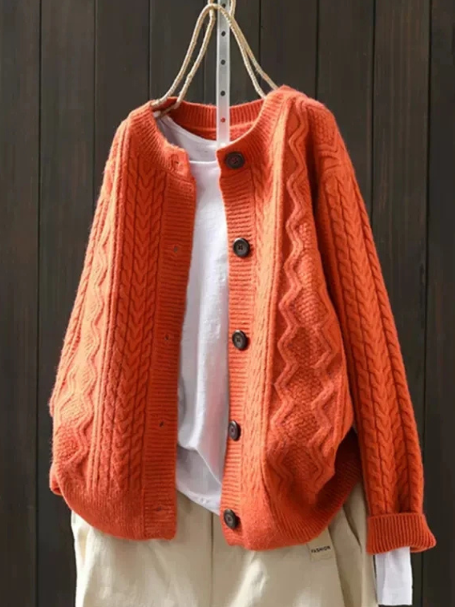 Lorenza | Soft Cable-Knit Cardigan