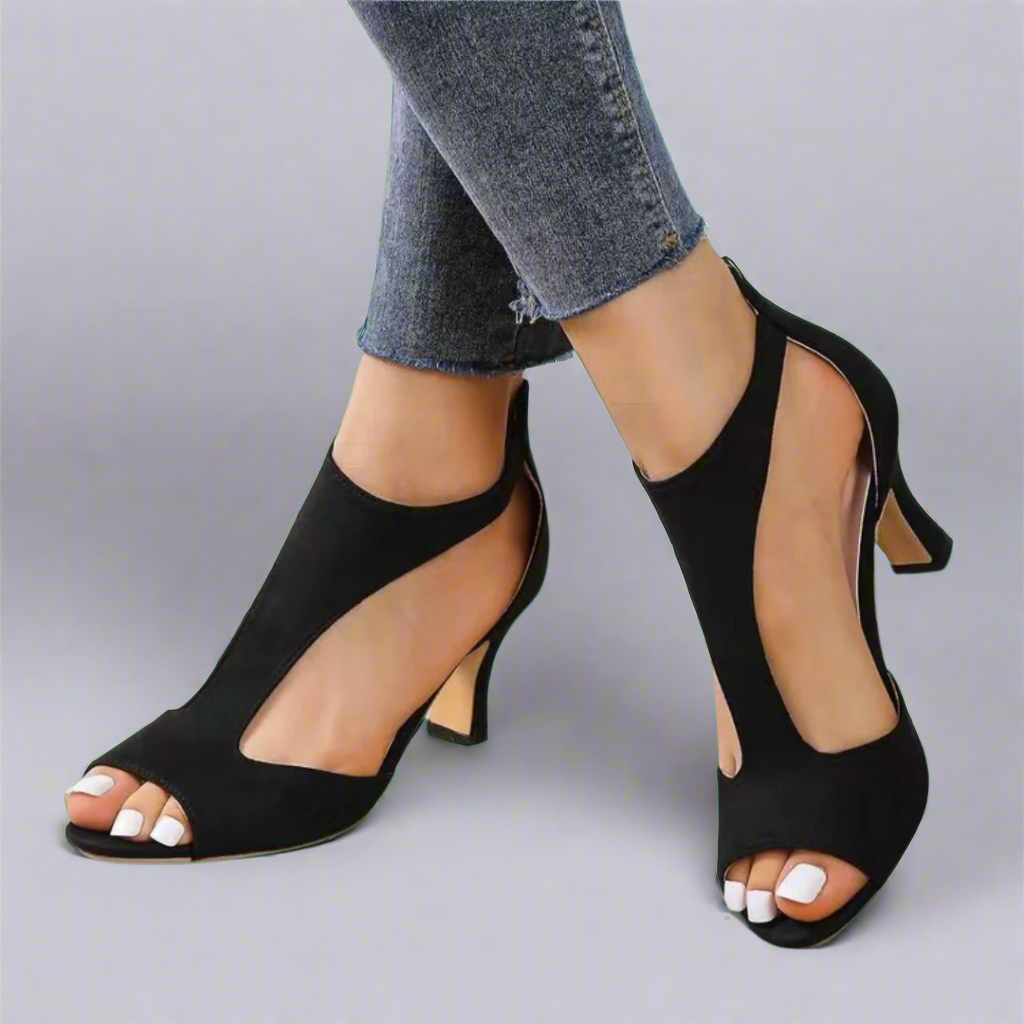 Marga | Premium Sandals with Heel Made from High-Quality Material