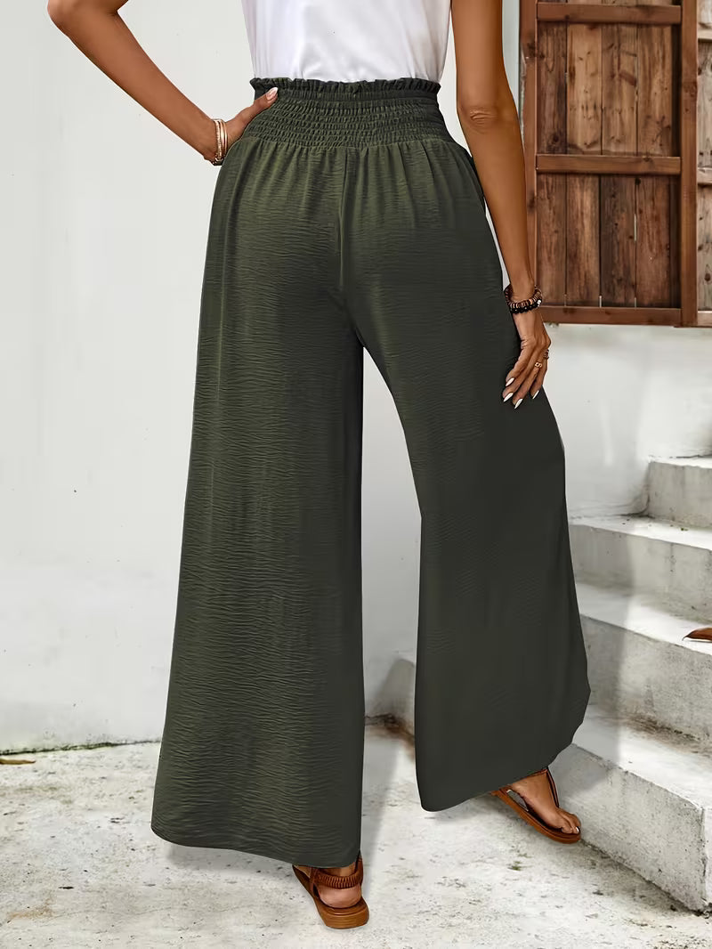 Aria | Elegant Curved Wide-Leg Flow Pants