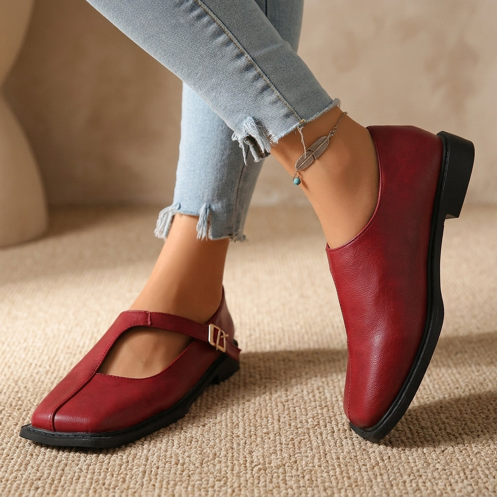 Maura Square Toe Flats