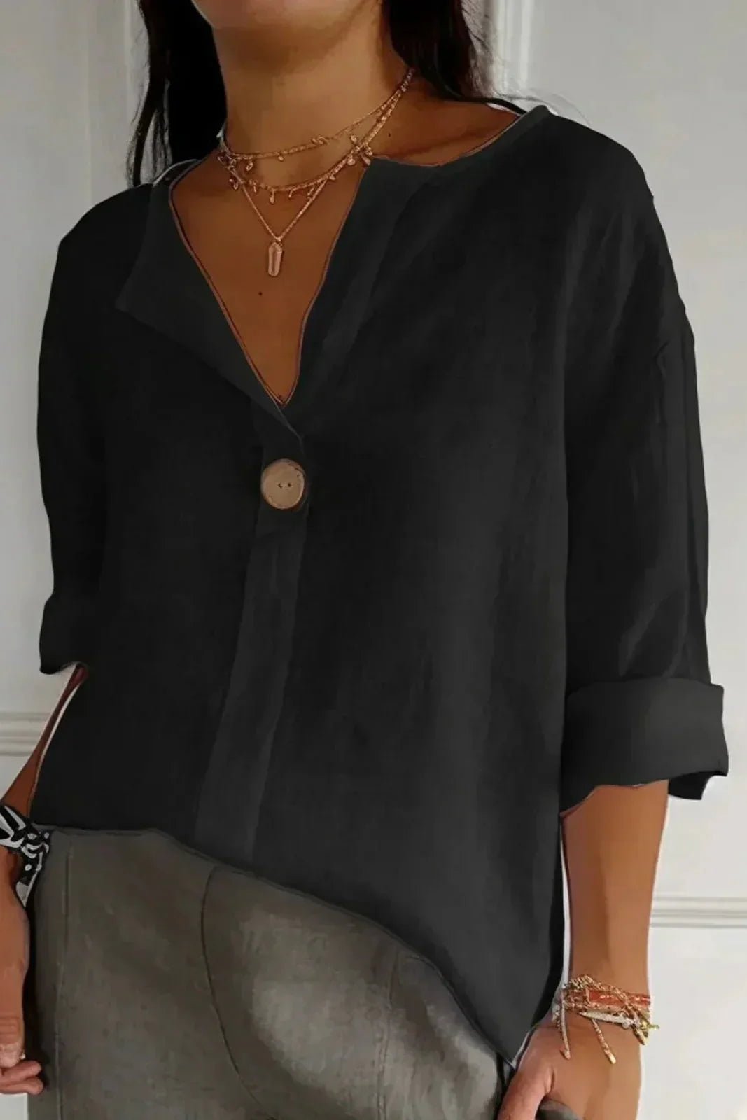 Zamma| Lightweight Linen Top for Everyday Comfort