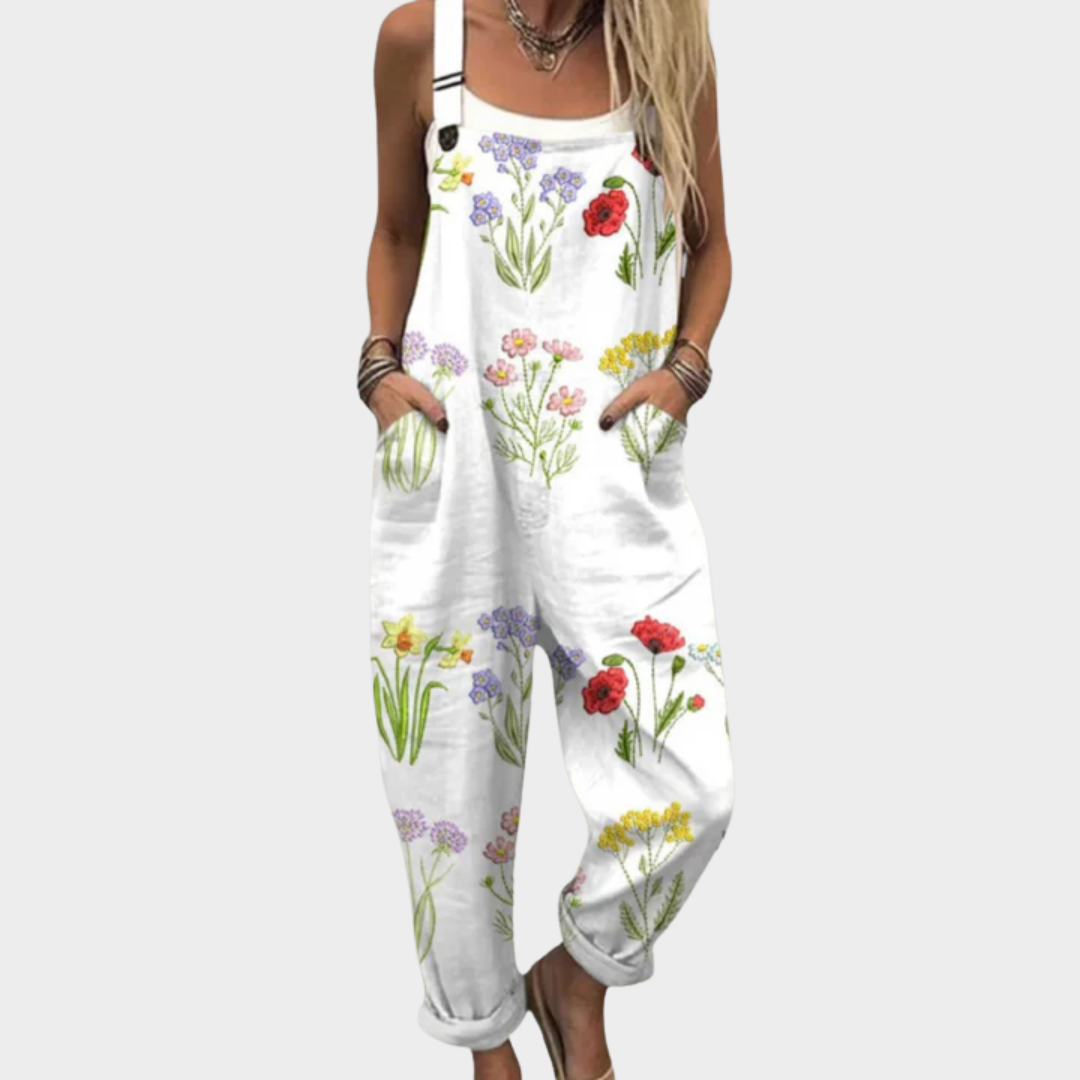 Lena | Relaxed Everyday Printed Overalls