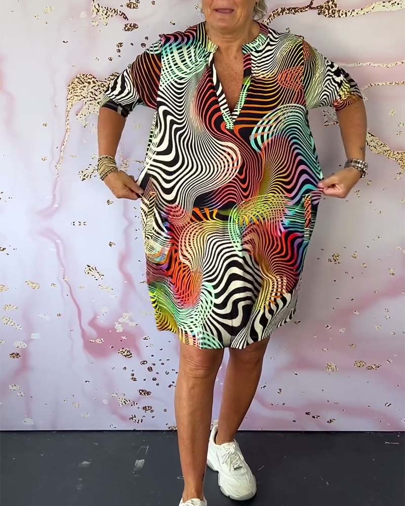 Nova – Abstract Midi Dress