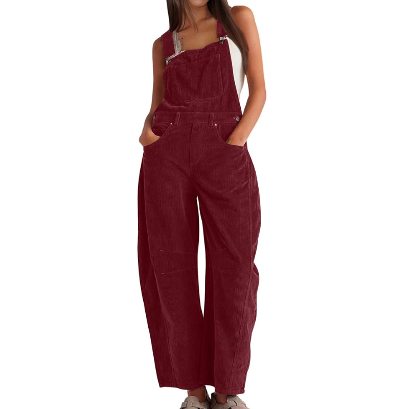 Ethel | Barrel Wide-Leg Relaxed Overall Jumpsuit