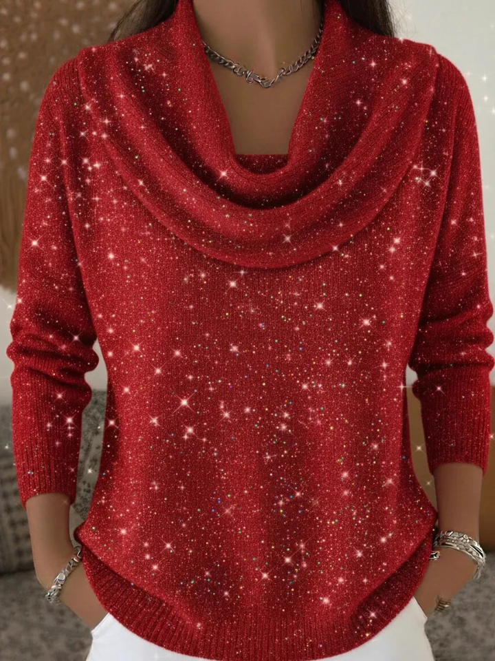Marjorie | Soft Glow Cowl-Neck Sweater