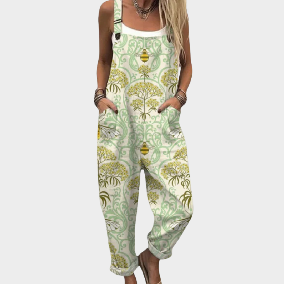 Lina | Relaxed Printed Overalls for Everyday Comfort