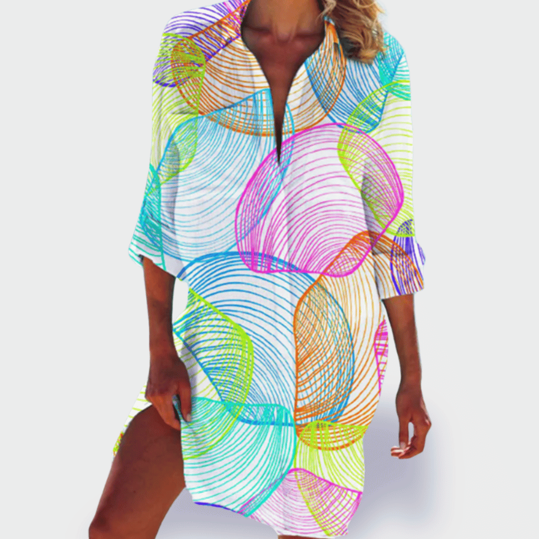 BRIGITTE | Colourful Lightweight Summer Dress