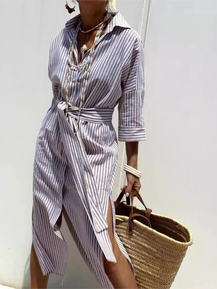 GÉRALDINE | Lightweight Striped Summer Dress