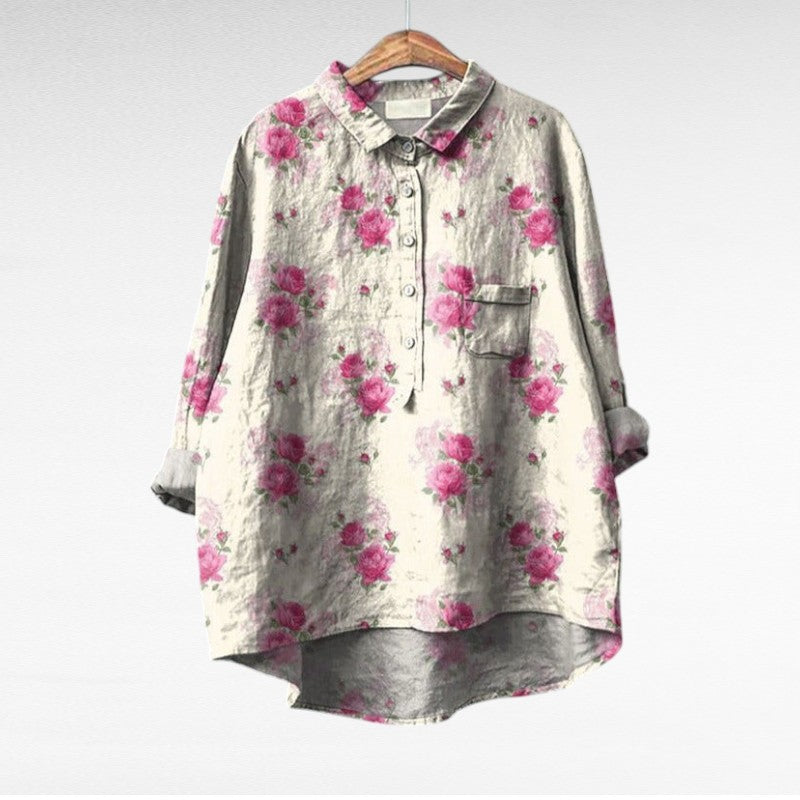 Sophie – Vintage Floral Blouse