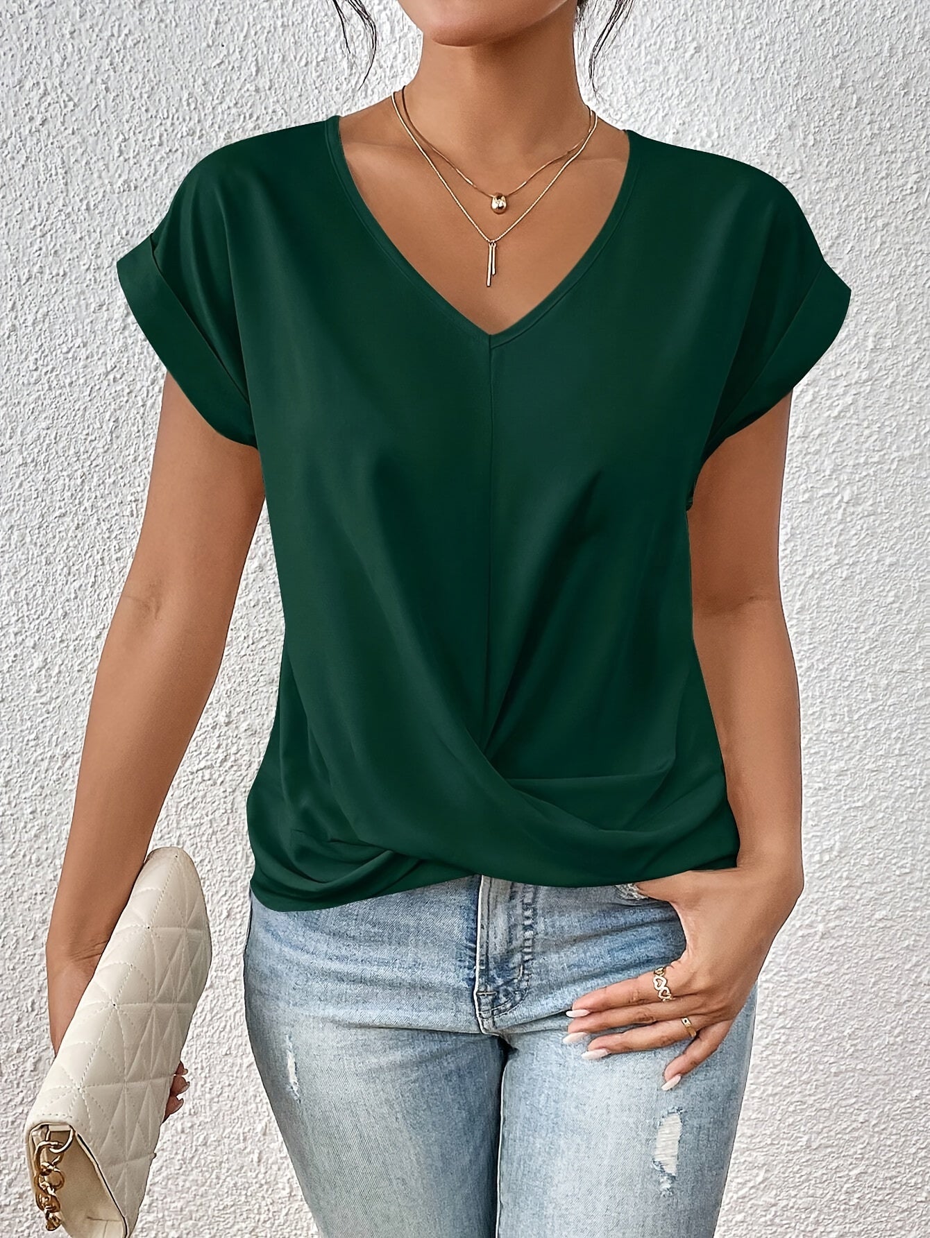 Cleo | Casual V-Neck Top for Effortless Everyday Comfort