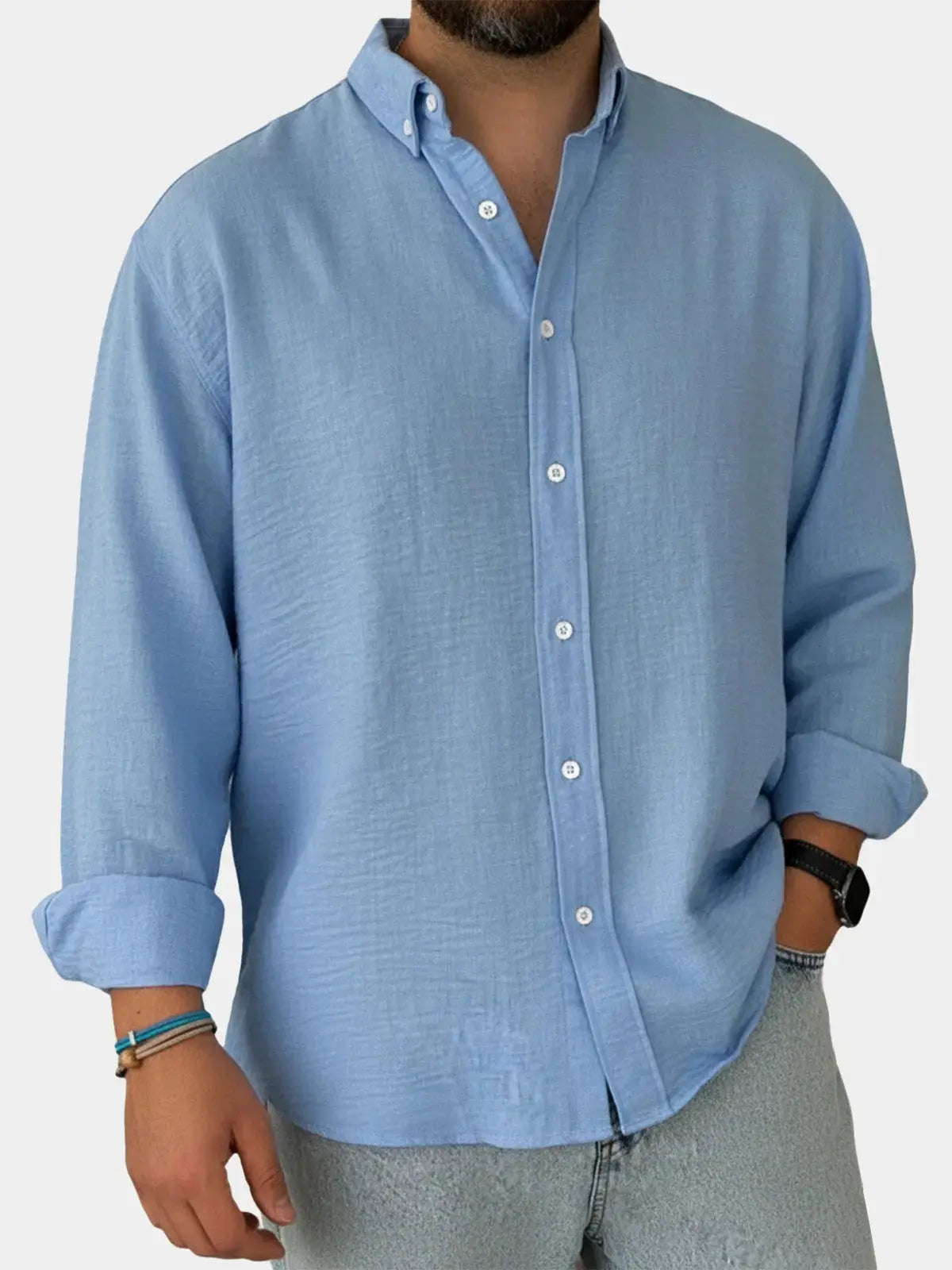 Ethan | Classic Cotton Shirt for Comfortable Everyday Wear