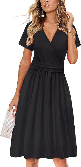 Liana | Flowy Floral Midi Dress with Pockets