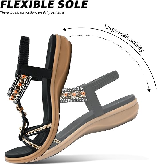Luna | Bohemian Comfort Arch-Support Sandals