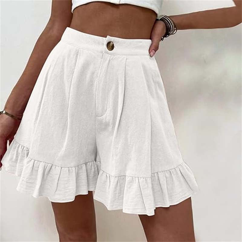 Donna | Breezy Ruffle Hem Shorts
