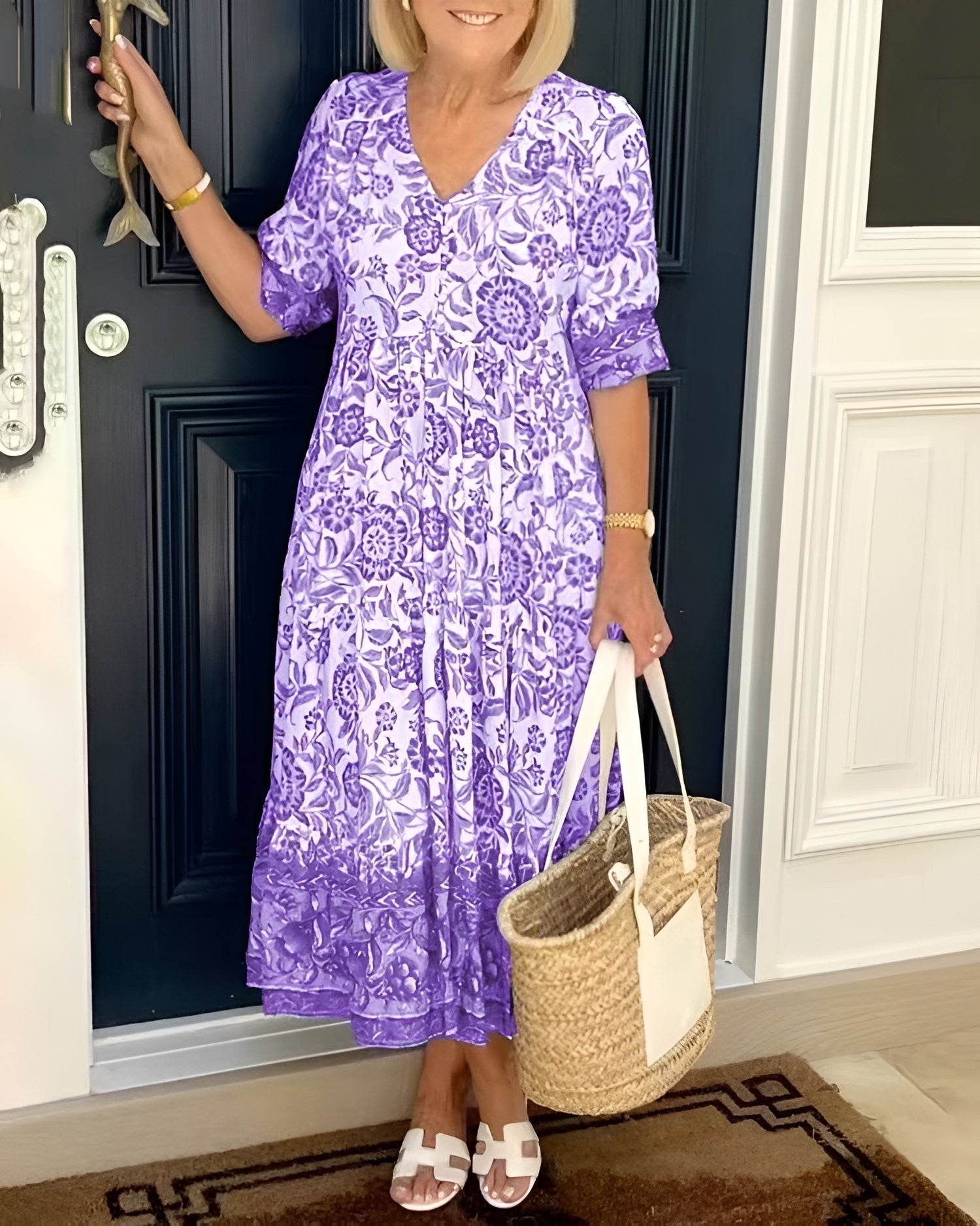 EVELYNE | Elegant Spring Floral Dress