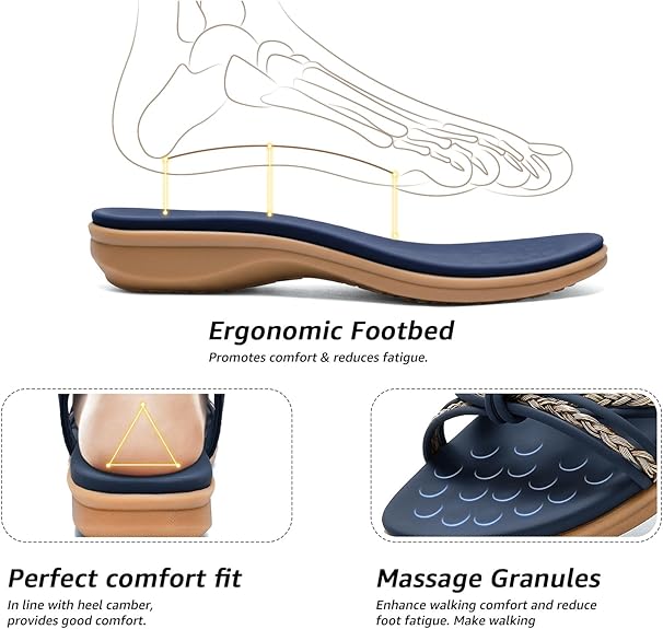 Luna | Bohemian Comfort Arch-Support Sandals