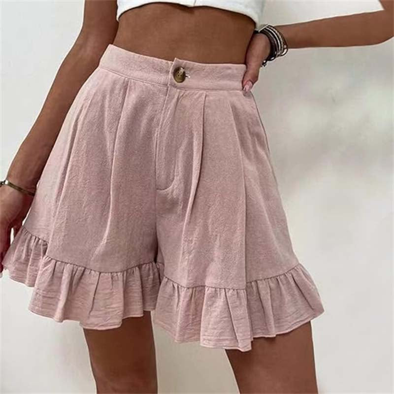Donna | Breezy Ruffle Hem Shorts