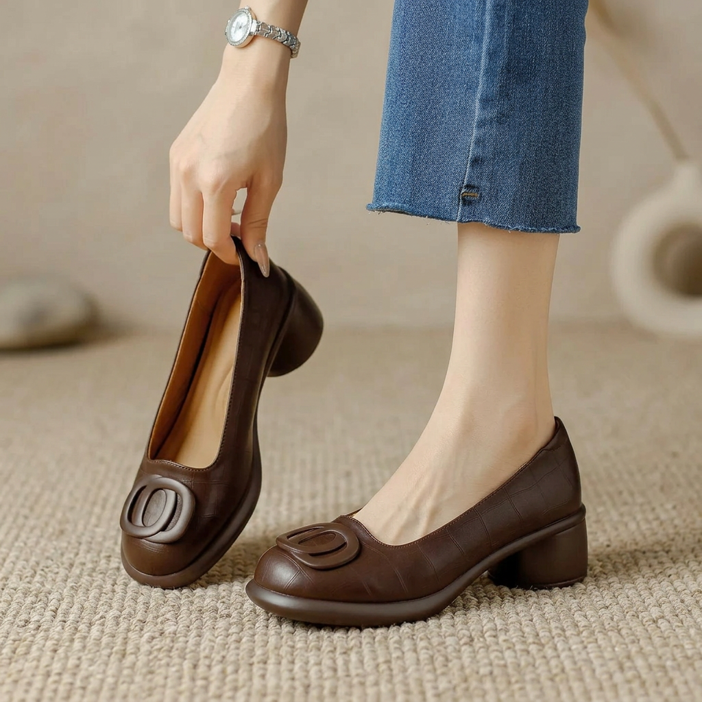Mary | Elegant leather Flats for Women