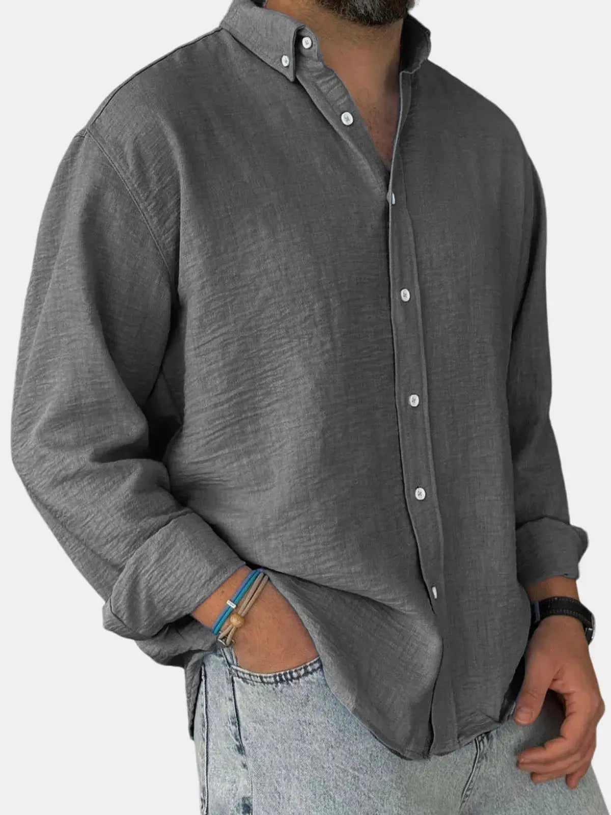 Ethan | Classic Cotton Shirt for Comfortable Everyday Wear