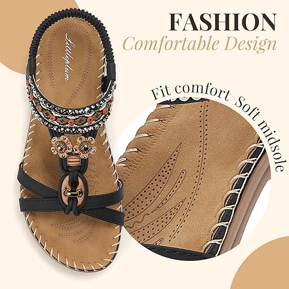 Luna | Bohemian Comfort Arch-Support Sandals