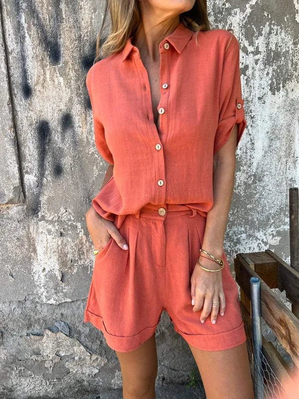 Sienna – Relaxed Button-Up Set