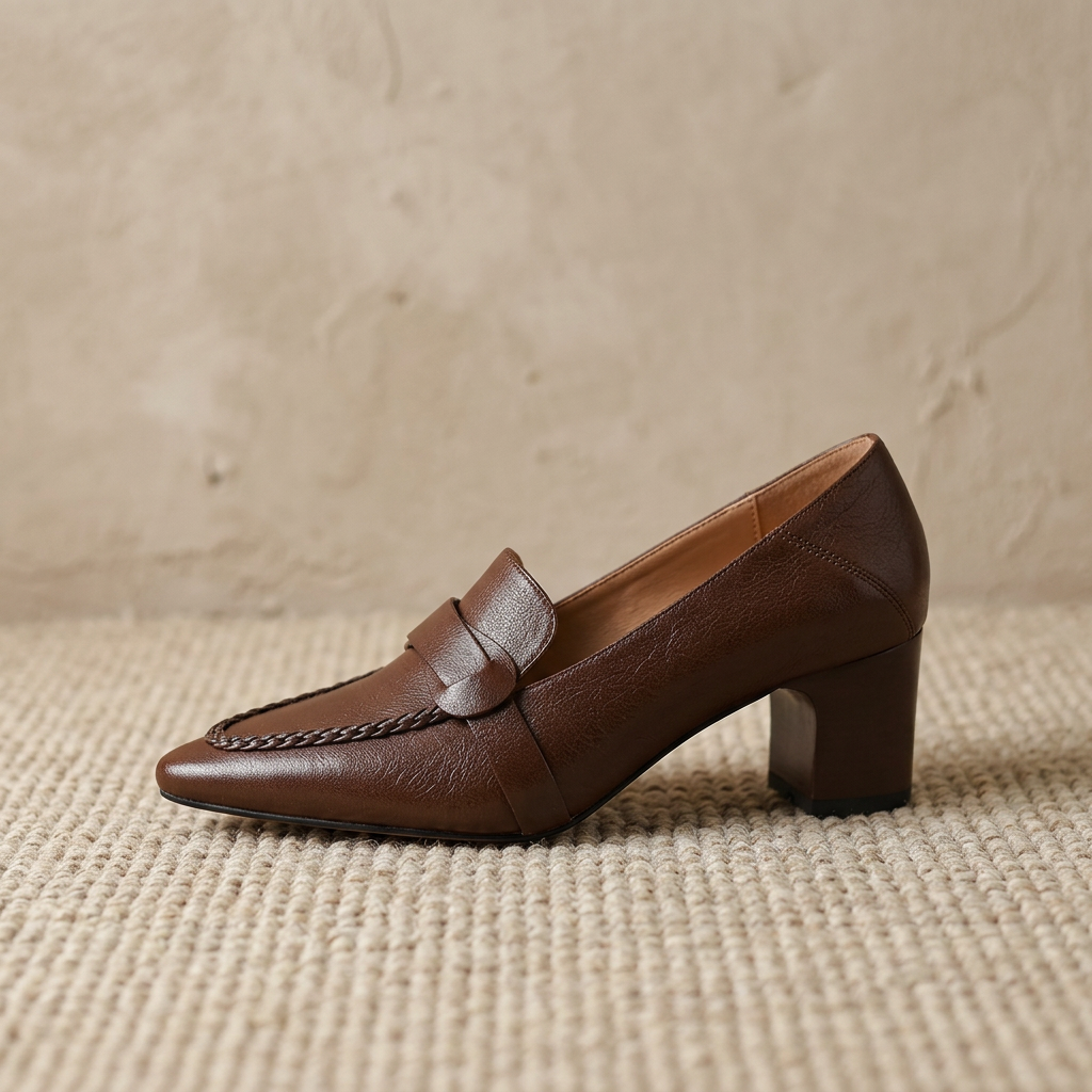 Viola Genuine Leather Heels